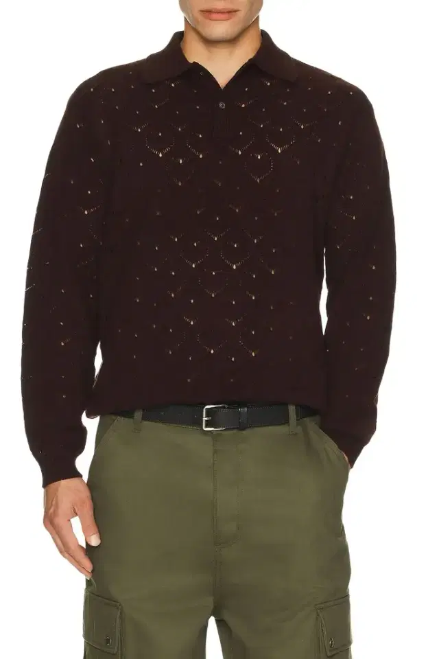 vowels Eyelet Polo