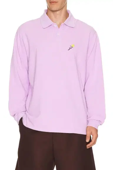 vowels Long Sleeve Pique Polo | Thumbnail 1