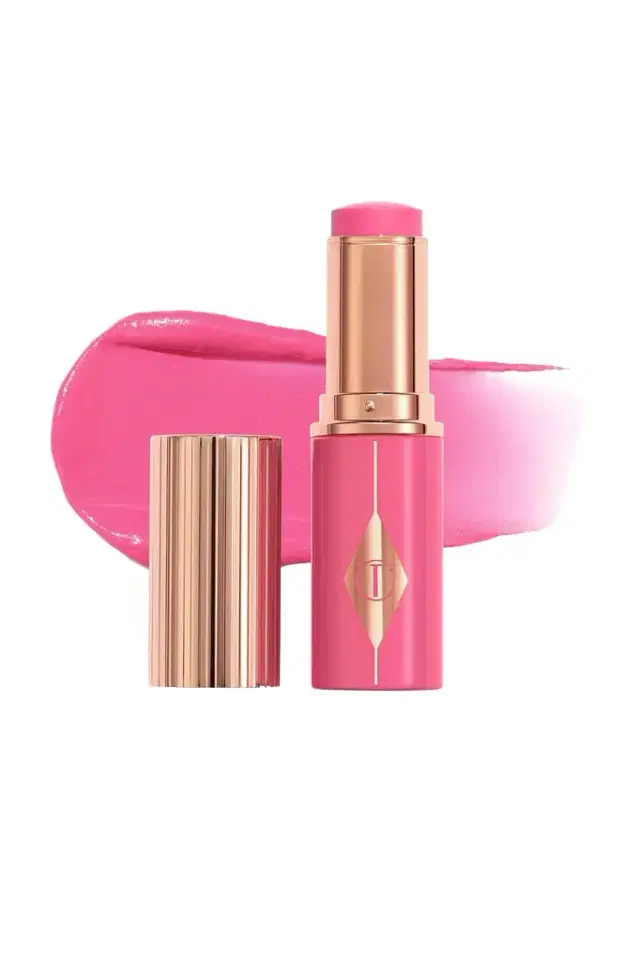 Charlotte Tilbury Unreal Lip + Cheek Glow Blush Stick with Hyaluronic Acid