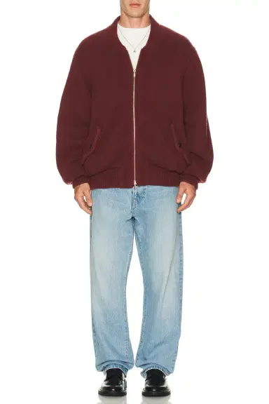 vowels Knitted Bomber Jacket | Thumbnail 2 vowels Knitted Bomber Jacket | Thumbnail 2