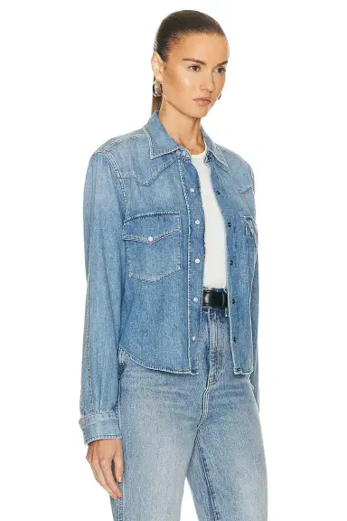 Citizens of Humanity Cropped Western Shirt | Thumbnail 2