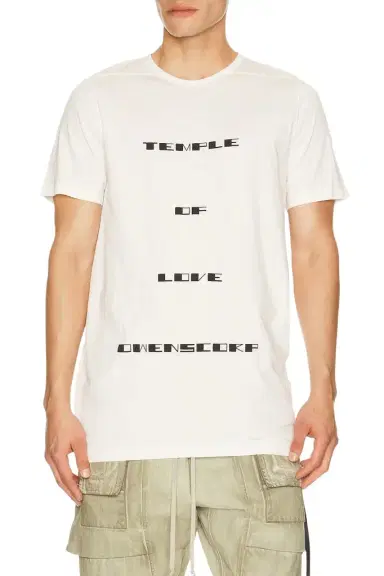 DRKSHDW by Rick Owens Temple of Love Owenscorp Graphic Level T | Thumbnail 1 DRKSHDW by Rick Owens Temple of Love Owenscorp Graphic Level T | Thumbnail 1