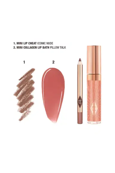 Charlotte Tilbury Glossy Nude Pink Lip Duo | Thumbnail 2