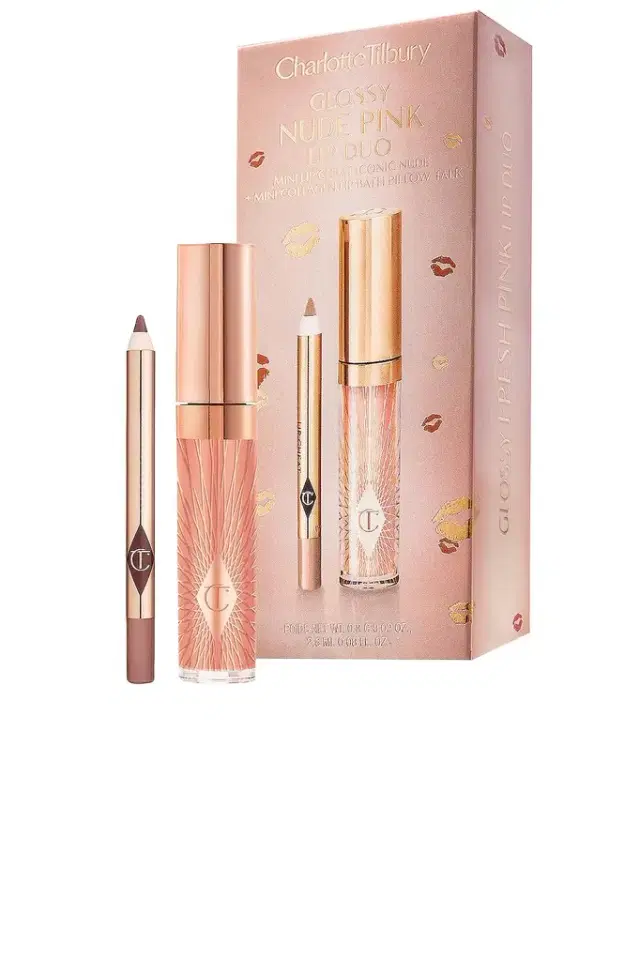 Charlotte Tilbury Glossy Nude Pink Lip Duo
