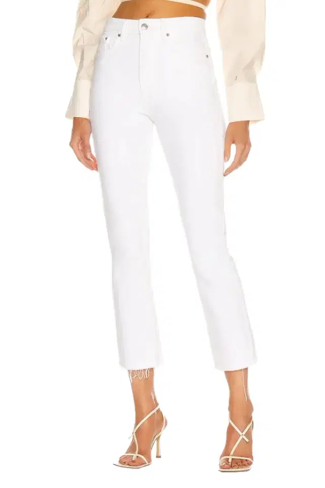 GRLFRND Karolina High Rise Straight Crop Jeans