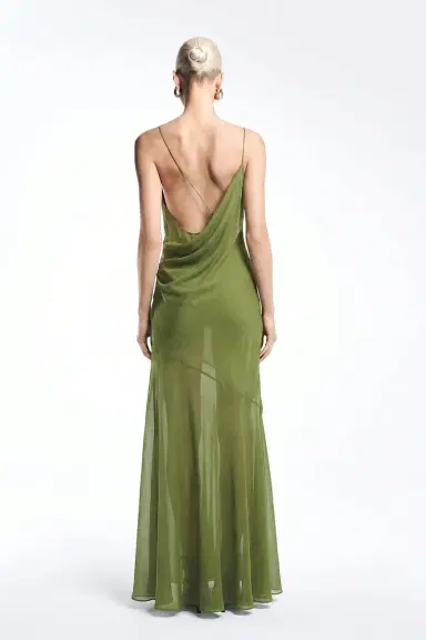 REVOLVE LOS ANGELES Siagre Silk Backless Gown | Thumbnail 4