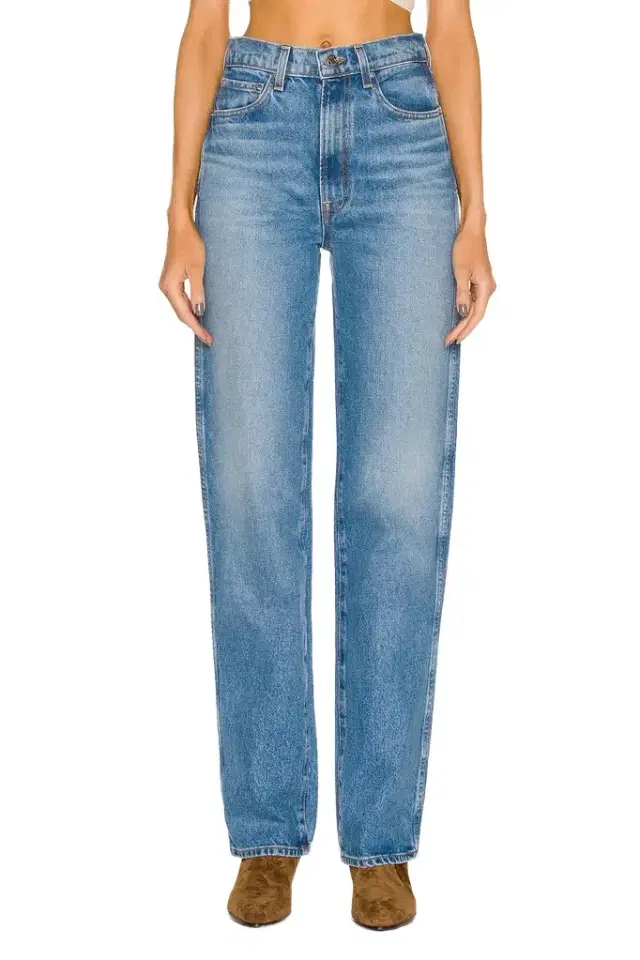 GRLFRND Sara Super High Rise Slim Straight Jeans