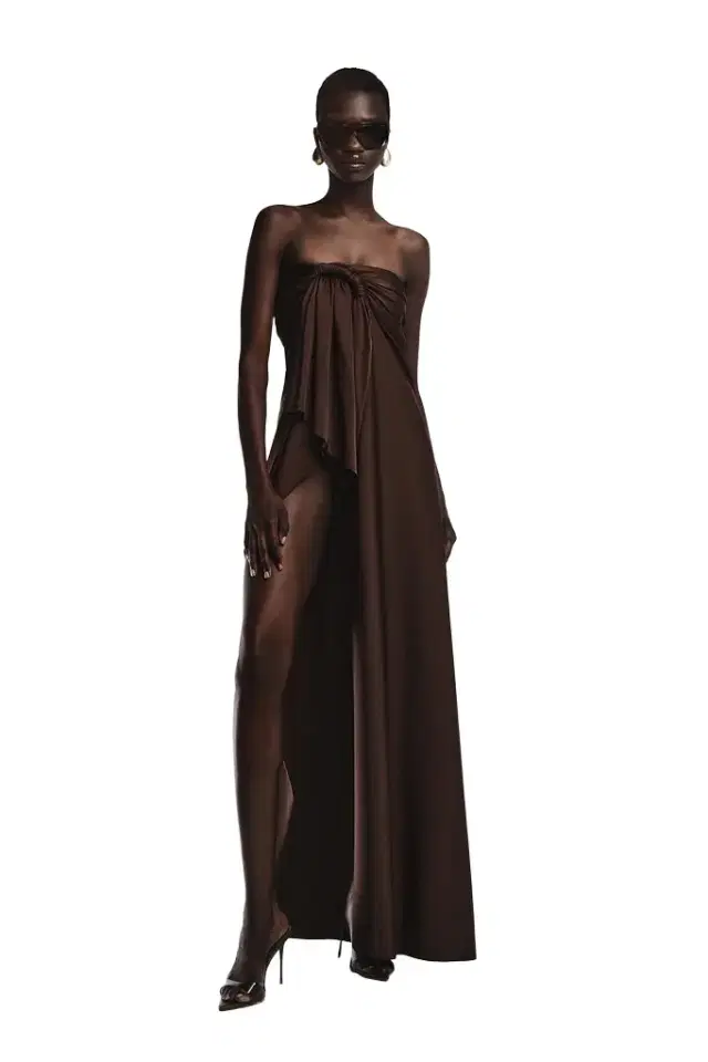 REVOLVE LOS ANGELES Enzo Asymmetric Maxi Dress