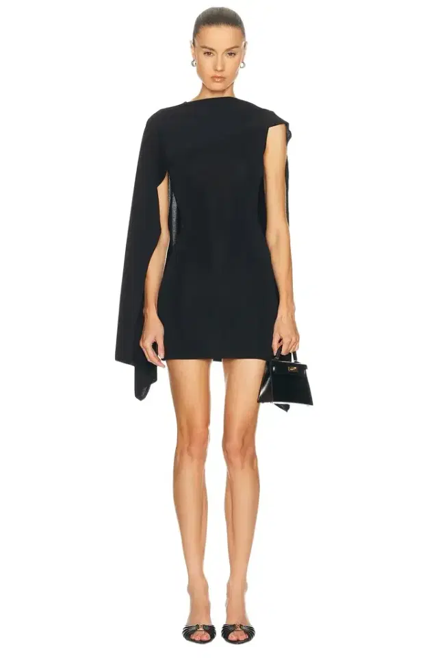 L'Academie Nasim Knit Cape Mini Dress