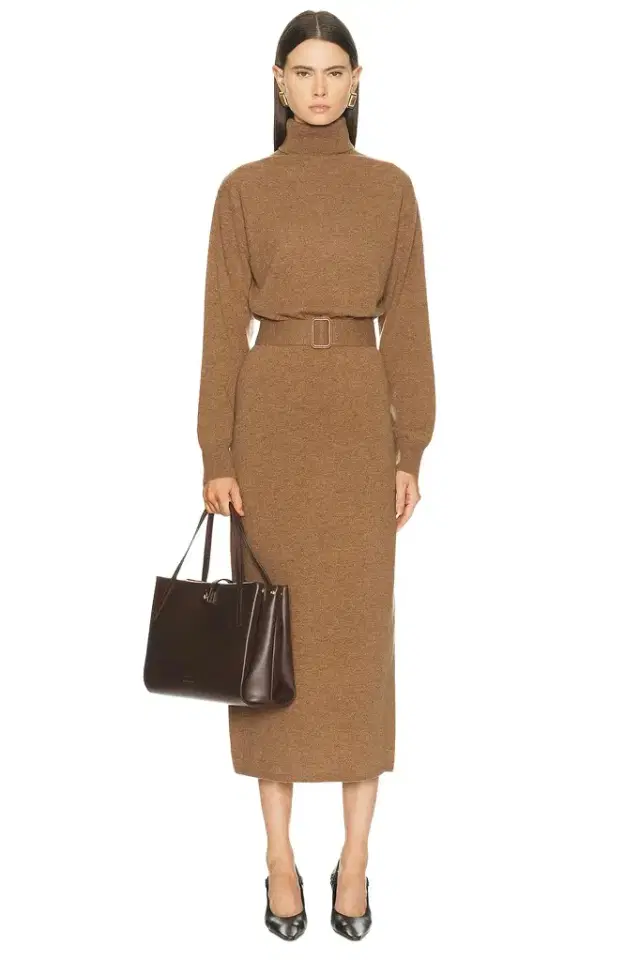 L'Academie Leslia Belted Midi Dress
