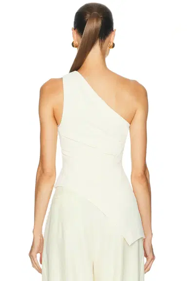 EAVES Dani Polished Crepe Asym Top | Thumbnail 4 EAVES Dani Polished Crepe Asym Top | Thumbnail 4