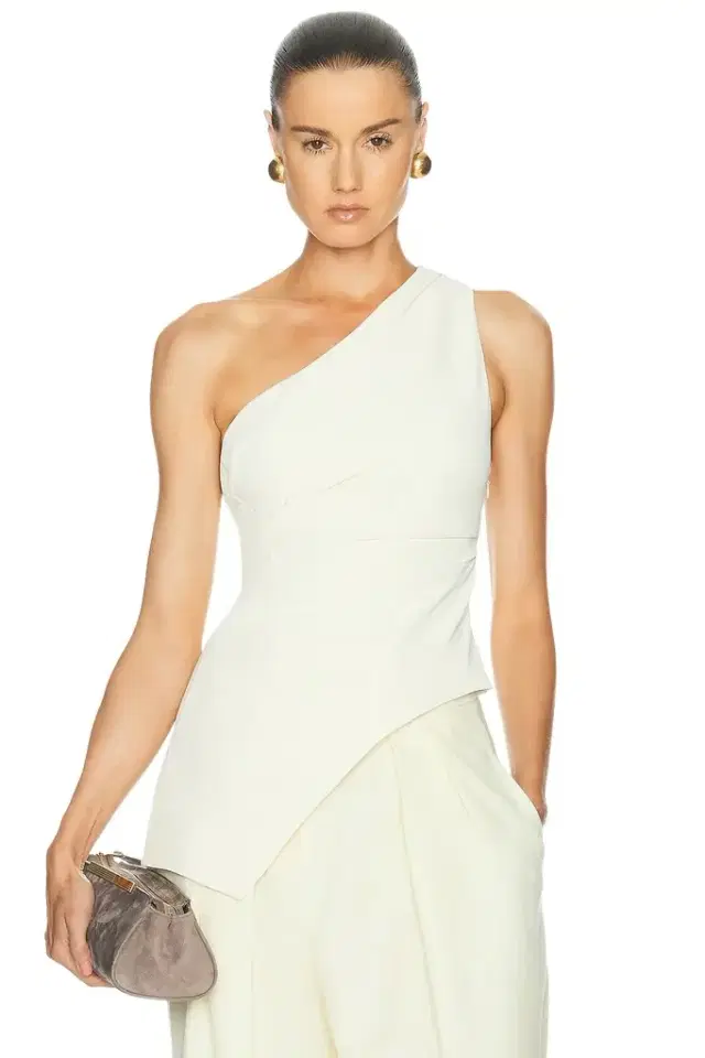 Dani Polished Crepe Asym Top