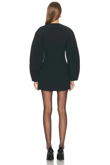 EAVES Norna Polished Crepe Mini Dress | Thumbnail 3 EAVES Norna Polished Crepe Mini Dress | Thumbnail 3