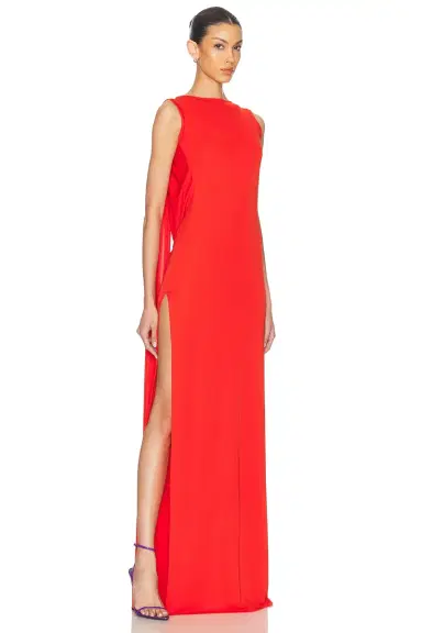 Sid Neigum Floor Length Cowl Back Dress | Thumbnail 3 Sid Neigum Floor Length Cowl Back Dress | Thumbnail 3