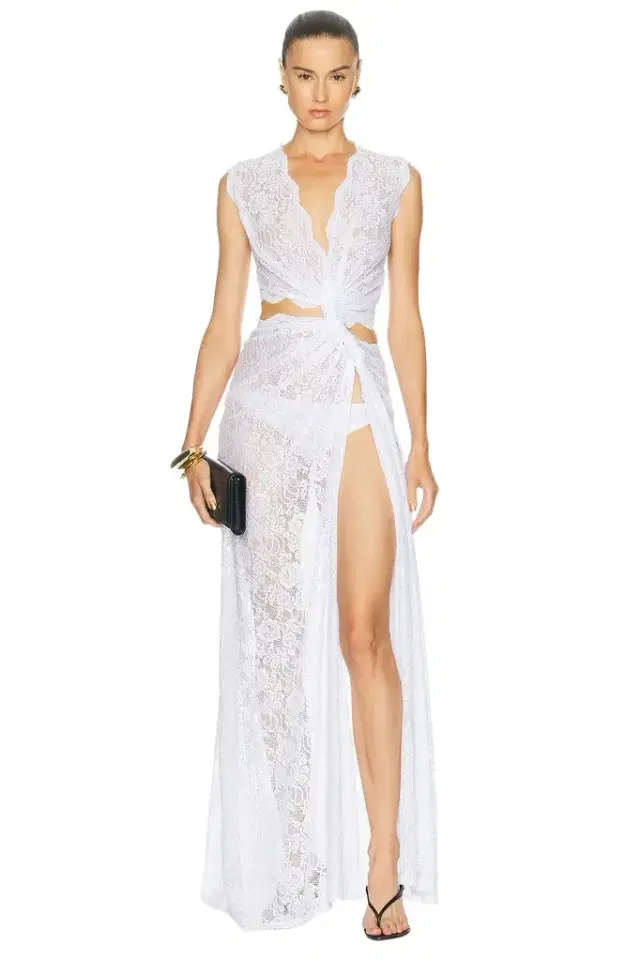 Sid Neigum Lace Triple Loop Knit Dress