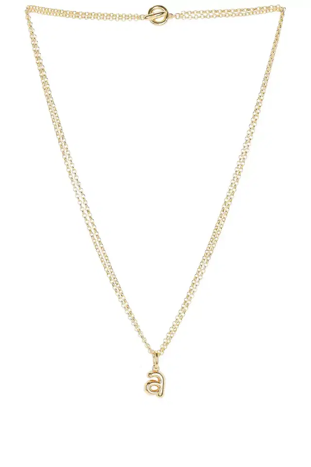 Roxanne Assoulin The Puffy Initial Necklace