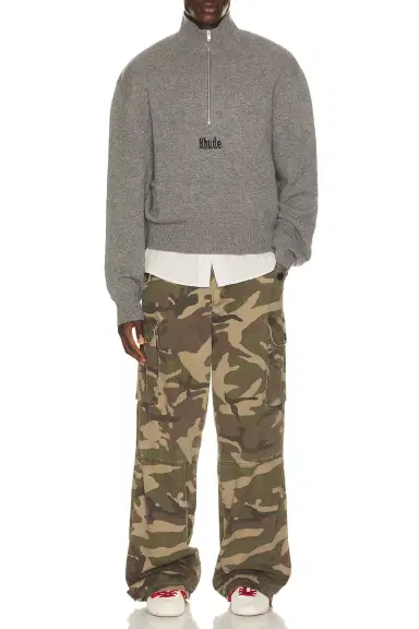 Rhude Quarter Zip Knit Top | Thumbnail 3