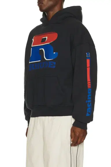 Rhude Split Petrol Logo Hoodie | Thumbnail 2