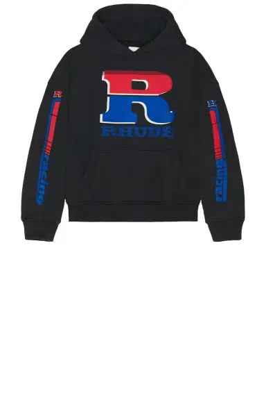 Rhude Split Petrol Logo Hoodie | Thumbnail 5