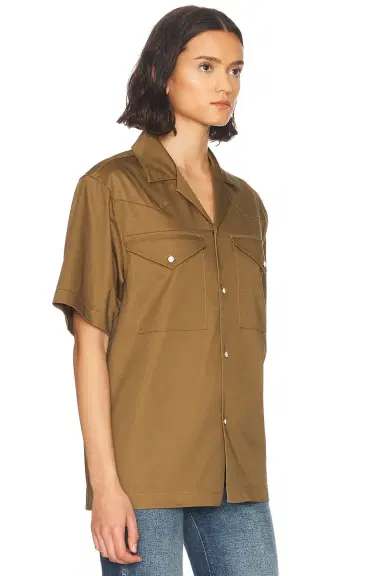 WAO Satin Western Short Sleeve Shirt | Thumbnail 2