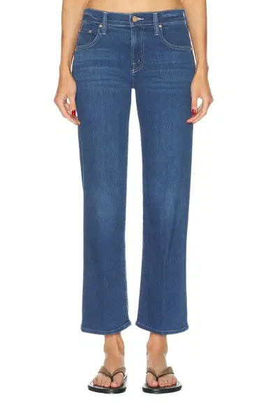 Mother The Mid Rise Rambler Zip Flood Jeans | Thumbnail 1 Mother The Mid Rise Rambler Zip Flood Jeans | Thumbnail 1
