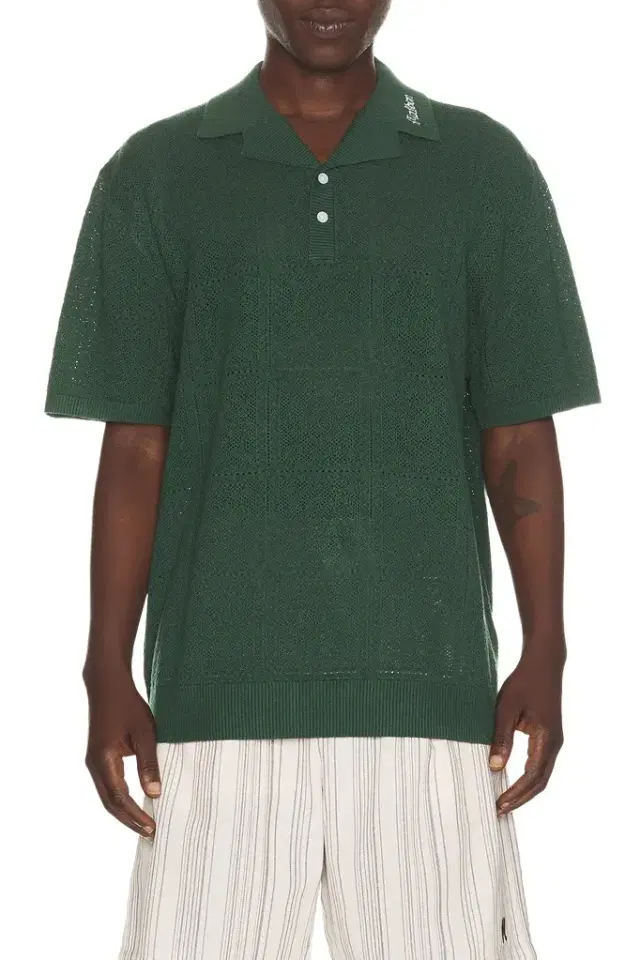 Malbon Resort Crochet Polo