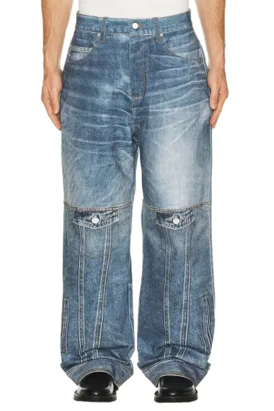 ANDERSSON BELL Custom-Like Printed Denim Pants | Thumbnail 1 ANDERSSON BELL Custom-Like Printed Denim Pants | Thumbnail 1