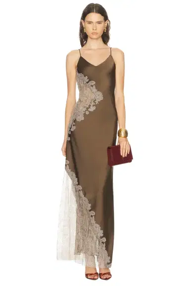 ALEJANDRA ALONSO ROJAS Amal Lace Gown | Thumbnail 1 ALEJANDRA ALONSO ROJAS Amal Lace Gown | Thumbnail 1