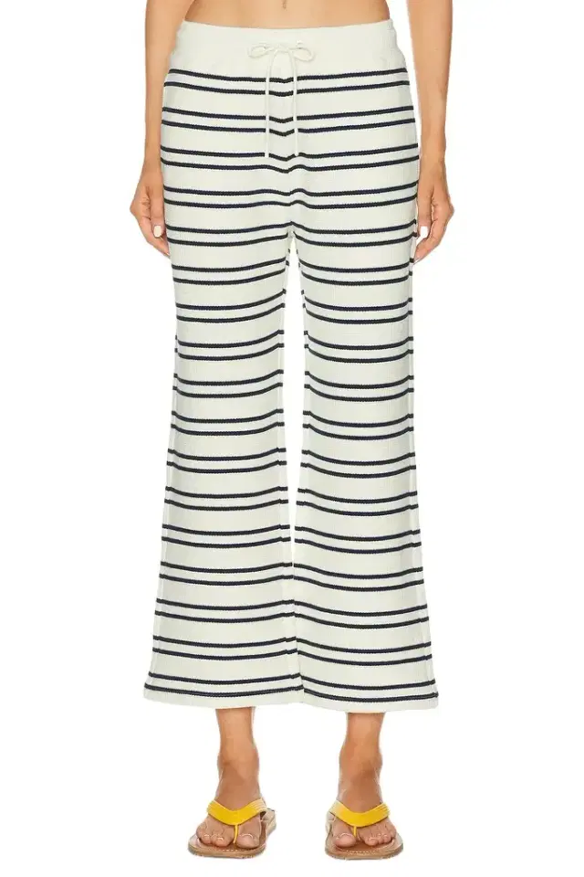 Waffle Knit Cropped Pant