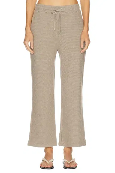Negative Underwear Waffle Knit Cropped Track Pant | Thumbnail 1 Negative Underwear Waffle Knit Cropped Track Pant | Thumbnail 1