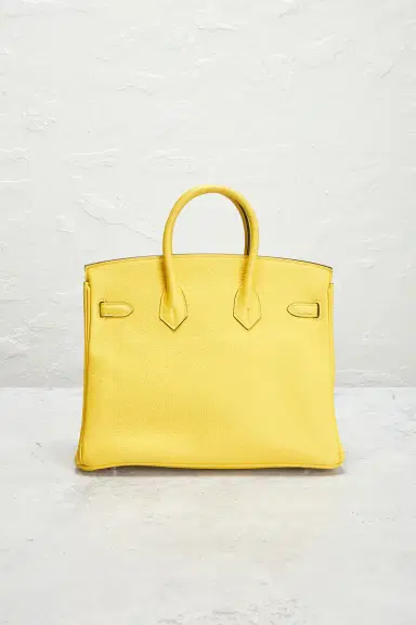 HERMÈS Hermes Taurillon Clemence Birkin 25 Handbag | Thumbnail 3