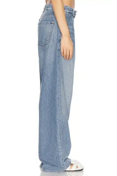 Citizens of Humanity Petra Pleated Wide Leg Jeans | Thumbnail 3