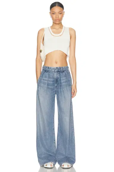 Citizens of Humanity Petra Pleated Wide Leg Jeans | Thumbnail 5