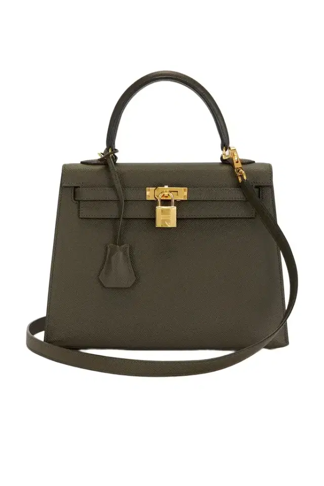 HERMÈS Hermes Epsom Kelly 25 Sellier Handbag