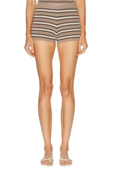 EAVES Cydnee Striped Knit Short | Thumbnail 1 EAVES Cydnee Striped Knit Short | Thumbnail 1
