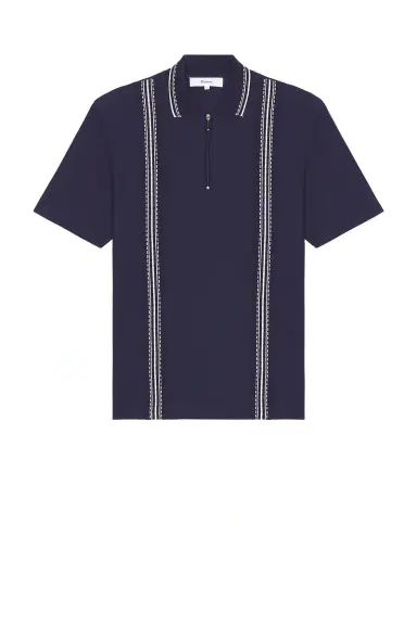 Palmes Panel Zip Polo | Thumbnail 4