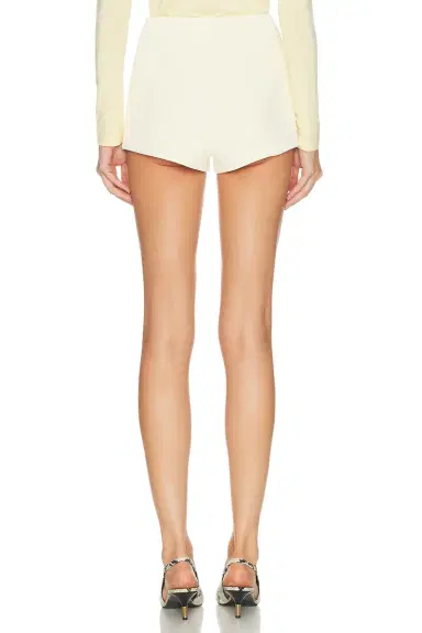EAVES Naftali Polished Crepe Mini Short | Thumbnail 4