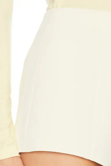 EAVES Naftali Polished Crepe Mini Short | Thumbnail 6