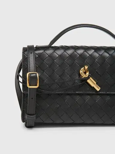 Bottega Veneta Women's Andiamo Leather Clutch | Thumbnail 4 Bottega Veneta Women's Andiamo Leather Clutch | Thumbnail 4