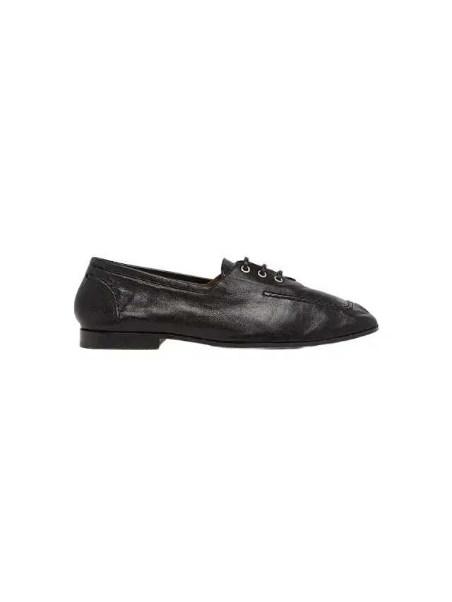 Bottega Veneta Women's Gino Lace-Up Leather Shoes