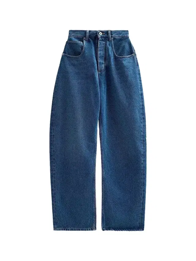 Bottega Veneta Women's High-Rise Barrel-Leg Cotton Jeans