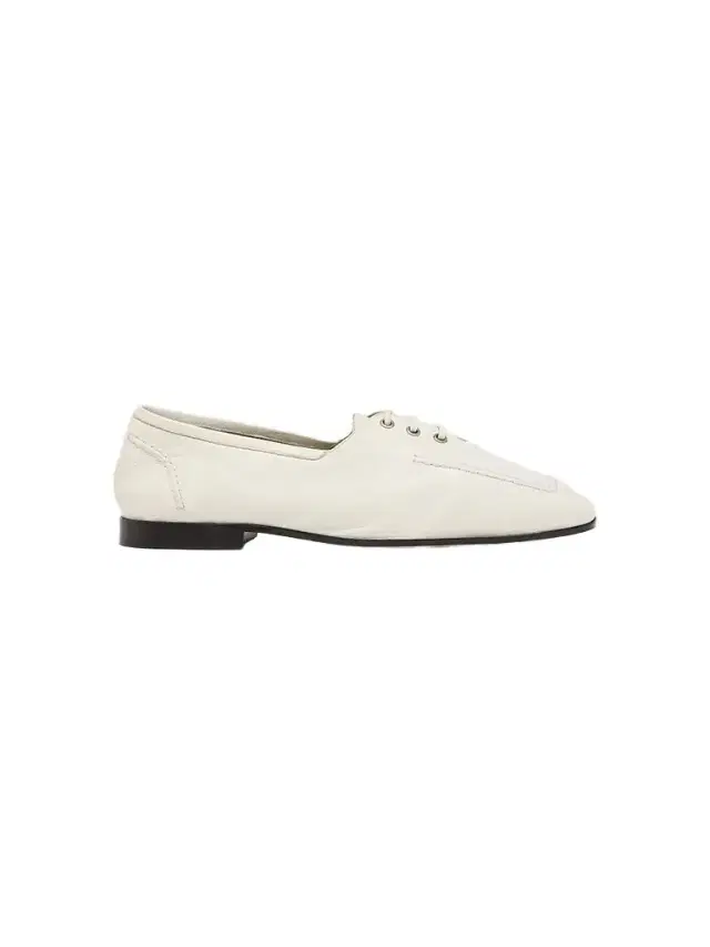 Bottega Veneta Women's Gino Lace-Up Leather Shoes