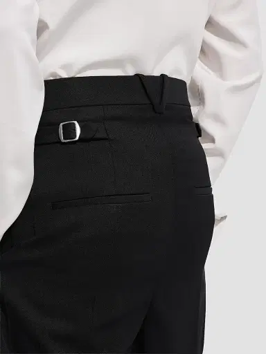 Bottega Veneta Men's Light Wool Grain de Poudre Trousers | Thumbnail 5 Bottega Veneta Men's Light Wool Grain de Poudre Trousers | Thumbnail 5