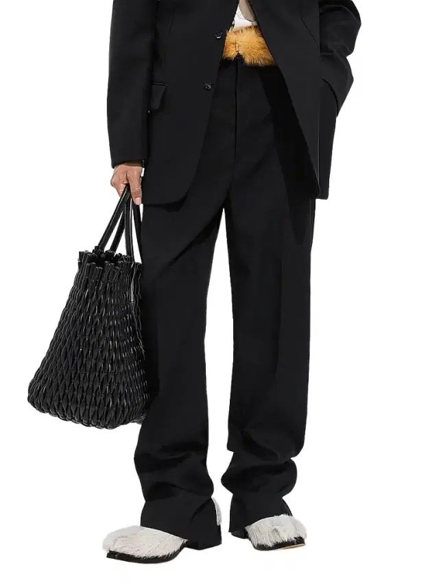Bottega Veneta Men's Light Wool Grain de Poudre Trousers