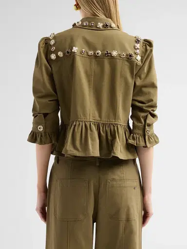 Cinq à Sept Women's Mixed Buttons Delanie Jacket | Thumbnail 3
