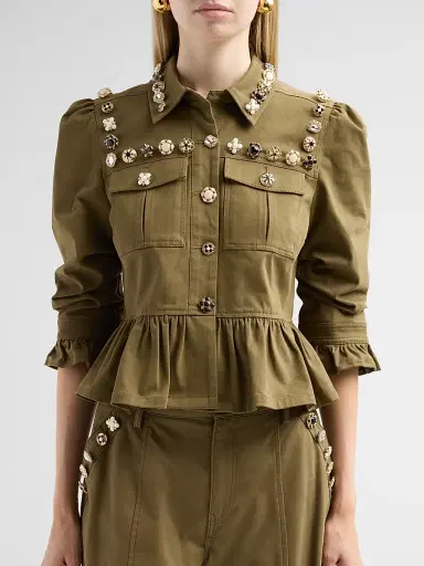Cinq à Sept Women's Mixed Buttons Delanie Jacket | Thumbnail 5