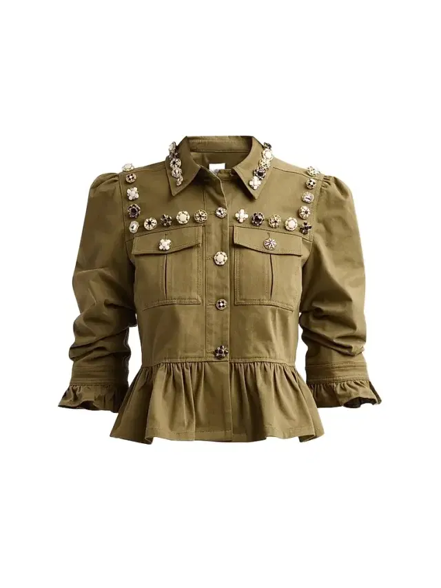 Cinq à Sept Women's Mixed Buttons Delanie Jacket