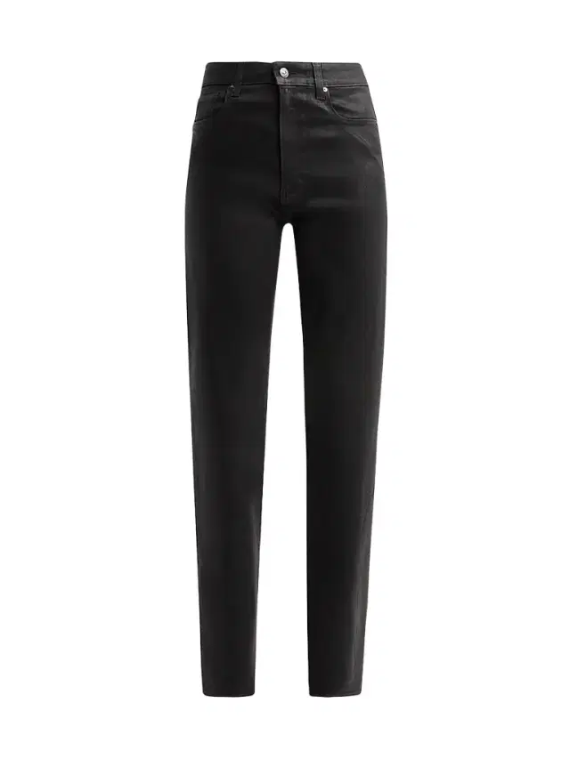 PAIGE Women's Stevie Coated High-Rise Stovepipe Jeans
