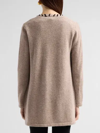 Saks Fifth Avenue Women's Whipstitch Cashmere Cardigan | Thumbnail 3