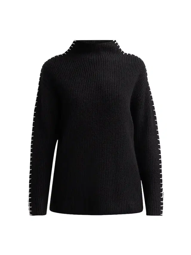 Saks Fifth Avenue Women's Rib-Knit Cashmere Whipstitched Sweater